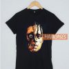 Half Skull Face T Shirt