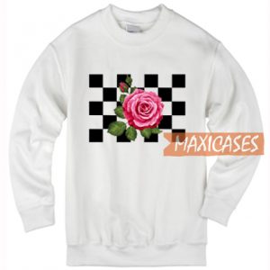 Floral Checkered Sweatshirt
