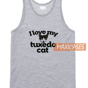 I Love My Tuxedo Cat Tank Top