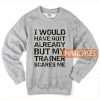 I Would Have Quit Already Sweatshirt