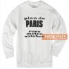 Plan De Paris Rues Sweatshirt