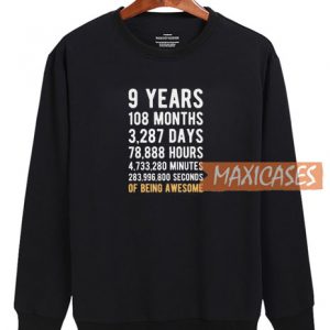 9 Years Black Sweatshirt