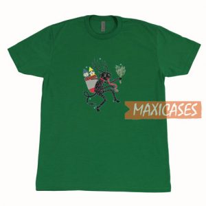 Krampus With Naughty Logo T Shirt