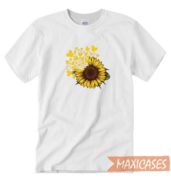 Mickey Head Sunflower T-shirt