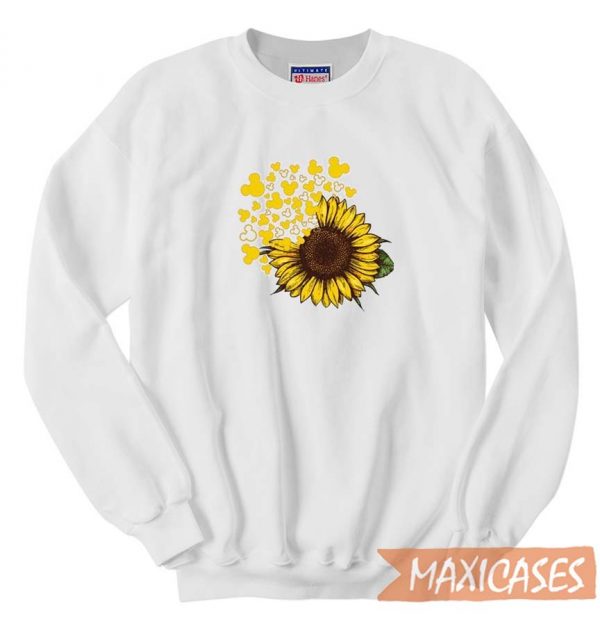 Mickey Head Sunflower Sweatshirt