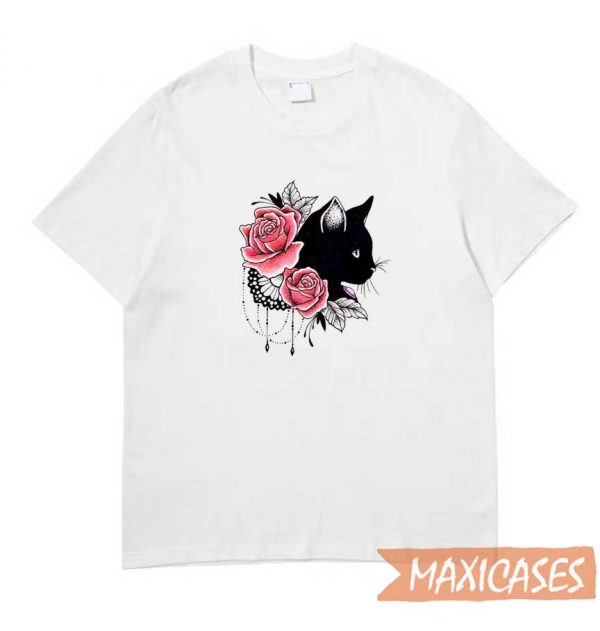 Cat Roses T-shirt