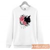 Cat Roses Sweatshirt