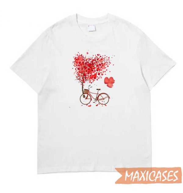 Romantic Heart Flowers T-shirt