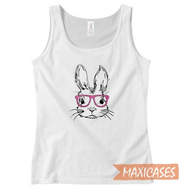 Bunny With Glasses Tank Top