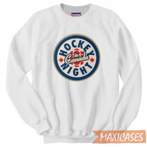 Hockey In Canada Night Sweatshirt