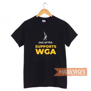 SAG AFTRA Supports WGA T-shirt