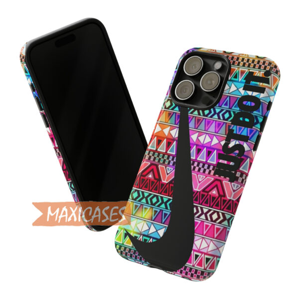 Colorful Aztec Just Do It For iPhone 15 Case